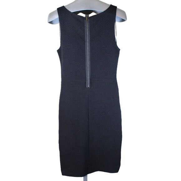 Ganni Mini Bodycon Dress Size Medium Black Cocktail Designer Clubwear Sleeveless - Picture 4 of 7